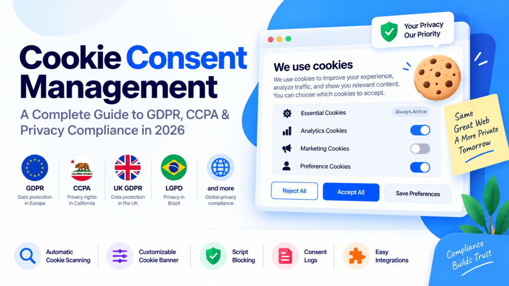 Cookie Consent Management: A Complete Guide to GDPR, CCPA & Privacy Compliance in 2026